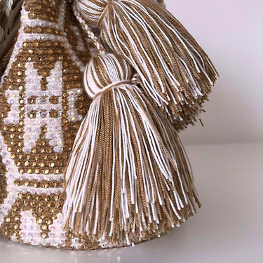 Authentic Mochila Wayuu with Rhinestones Ref: 001510